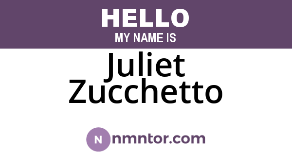 Juliet Zucchetto