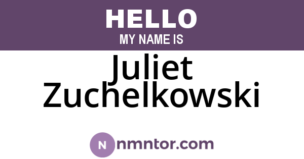 Juliet Zuchelkowski