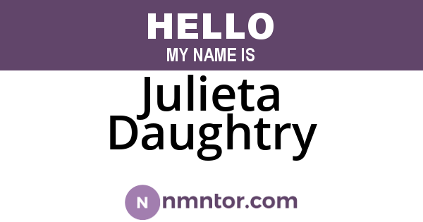Julieta Daughtry