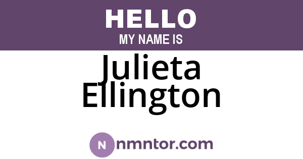 Julieta Ellington