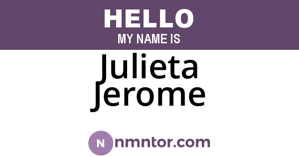 Julieta Jerome