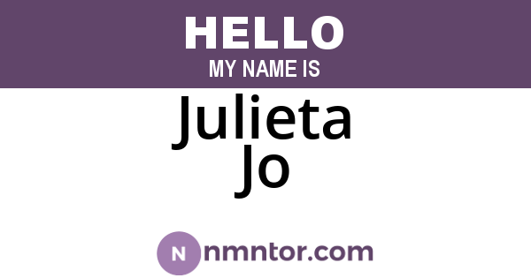 Julieta Jo