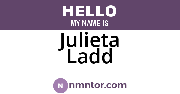 Julieta Ladd