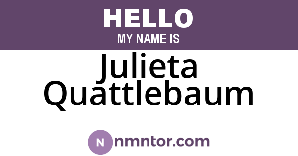 Julieta Quattlebaum