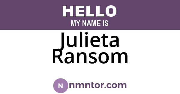 Julieta Ransom