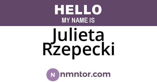 Julieta Rzepecki