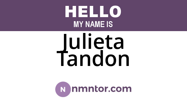 Julieta Tandon