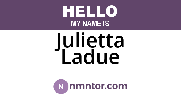 Julietta Ladue