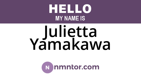 Julietta Yamakawa