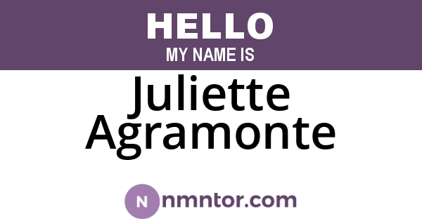 Juliette Agramonte