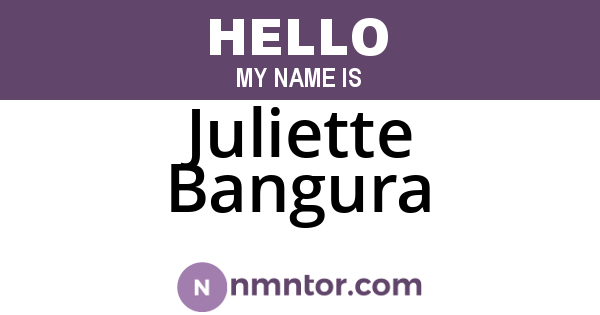 Juliette Bangura