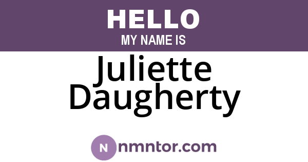 Juliette Daugherty