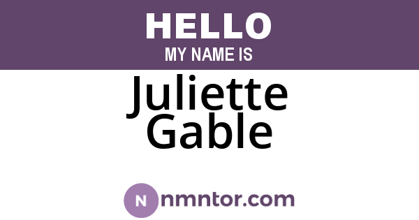 Juliette Gable