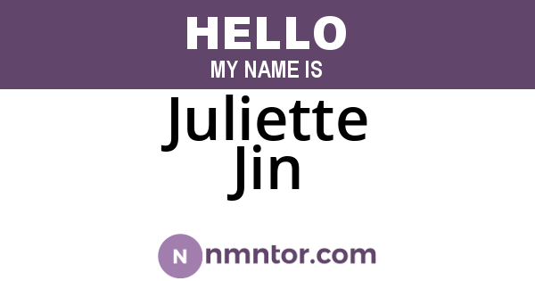 Juliette Jin