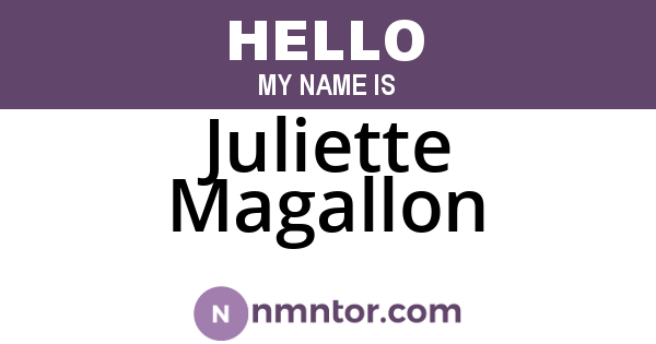 Juliette Magallon