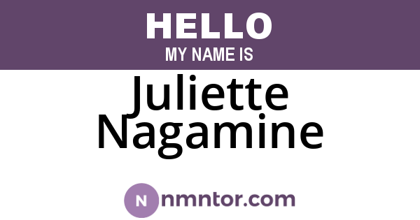 Juliette Nagamine