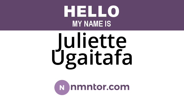 Juliette Ugaitafa