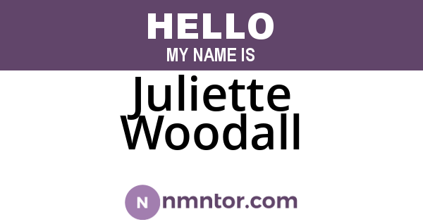 Juliette Woodall