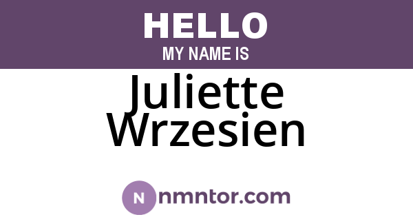 Juliette Wrzesien