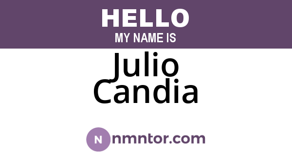 Julio Candia