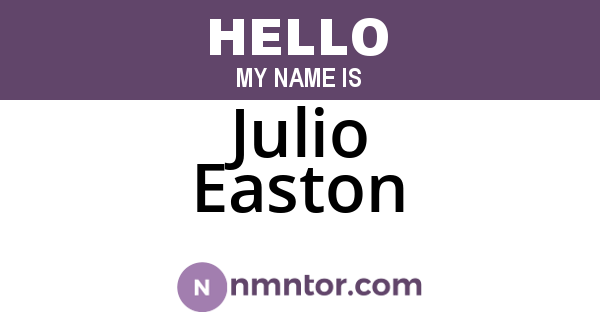 Julio Easton