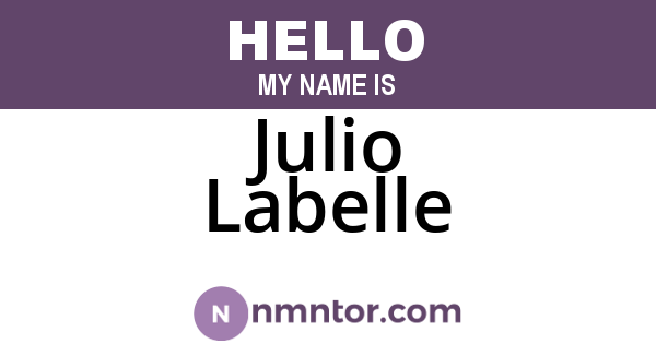 Julio Labelle