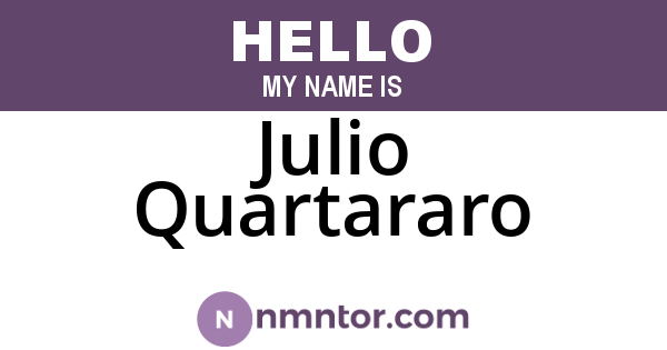 Julio Quartararo