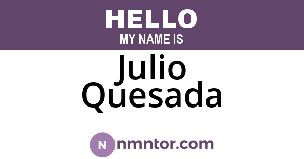 Julio Quesada