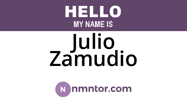 Julio Zamudio