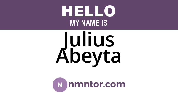 Julius Abeyta