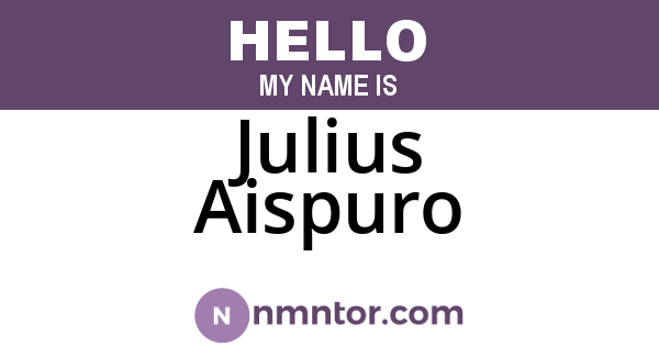 Julius Aispuro
