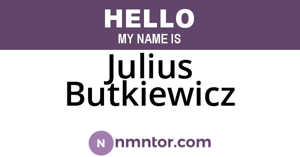 Julius Butkiewicz