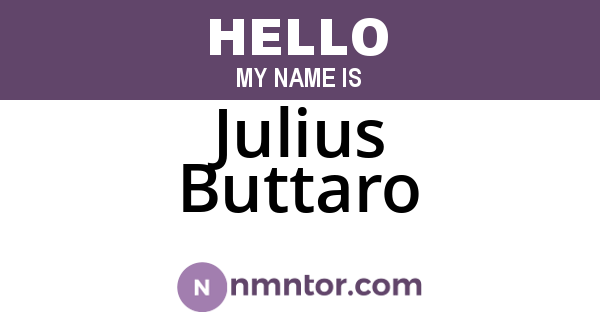 Julius Buttaro
