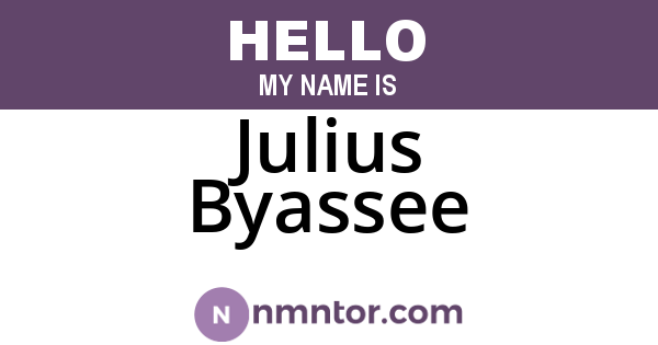 Julius Byassee