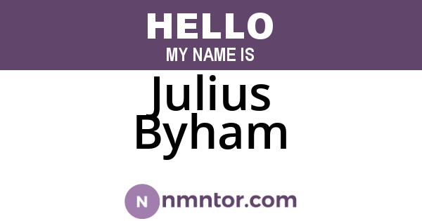 Julius Byham
