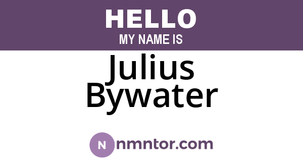 Julius Bywater