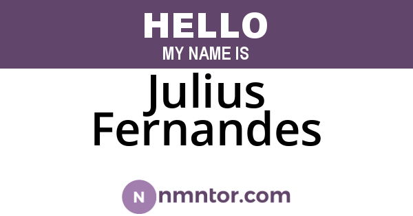 Julius Fernandes