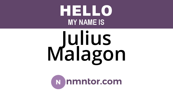 Julius Malagon