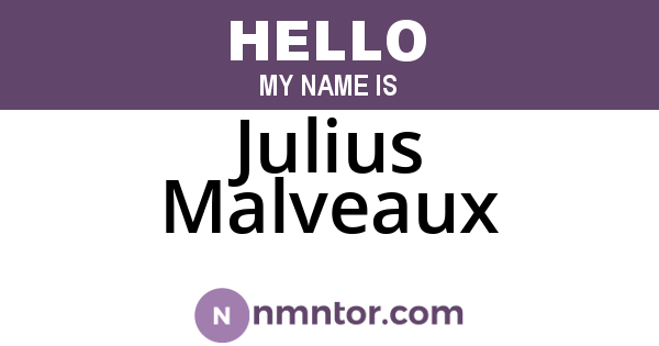 Julius Malveaux