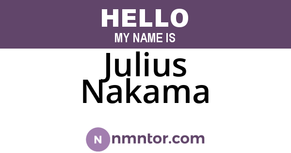 Julius Nakama