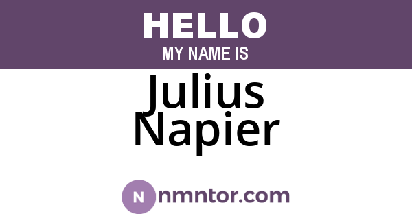 Julius Napier