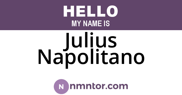 Julius Napolitano