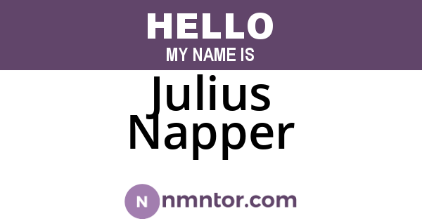 Julius Napper