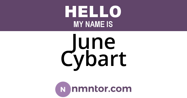June Cybart