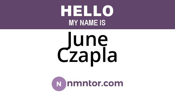 June Czapla