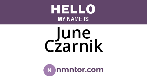 June Czarnik