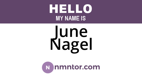 June Nagel