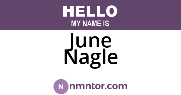 June Nagle