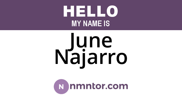 June Najarro