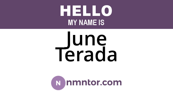 June Terada